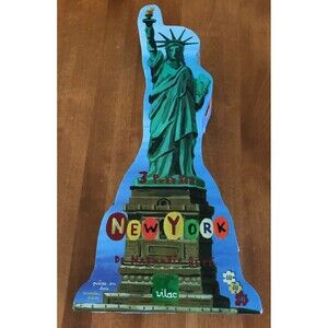Nathalie Lete Vilac Puzzle NEW YORK CITY Set of 3 40 & 60 pieces Wood COMPLETE